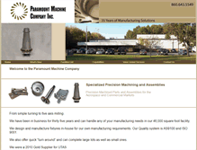 Tablet Screenshot of paramountmachineco.com